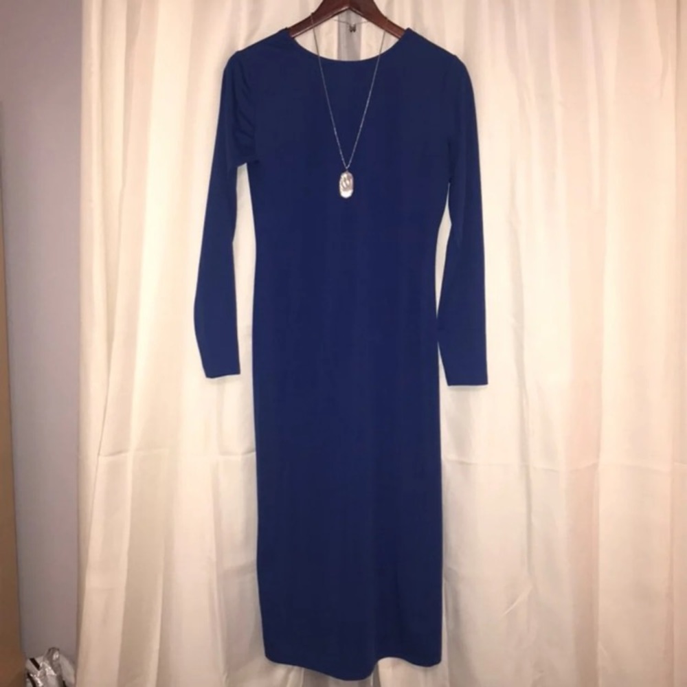 New! Sexy Blue Pencil Dress